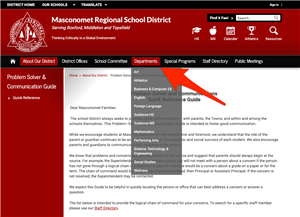 Departments Link Location Descriptor 